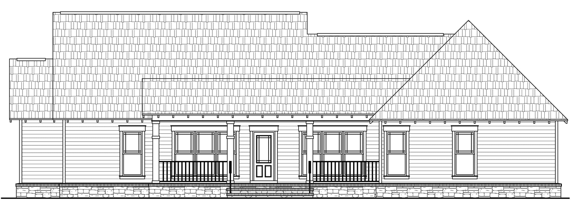 HPG-18007-1 rear of house plans
