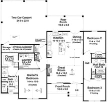 HPG - 1531N - 1: The Whispering Pines - House Plan Gallery