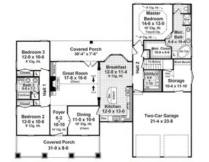 HPG - 1800C2N - 1: The Dogwood Knoll - House Plan Gallery