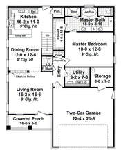 HPG - 1802BN - 1: The Chinquapin Bluff - House Plan Gallery