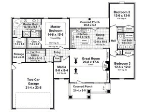 HPG - 1853N - 1: The Meadowfern - House Plan Gallery