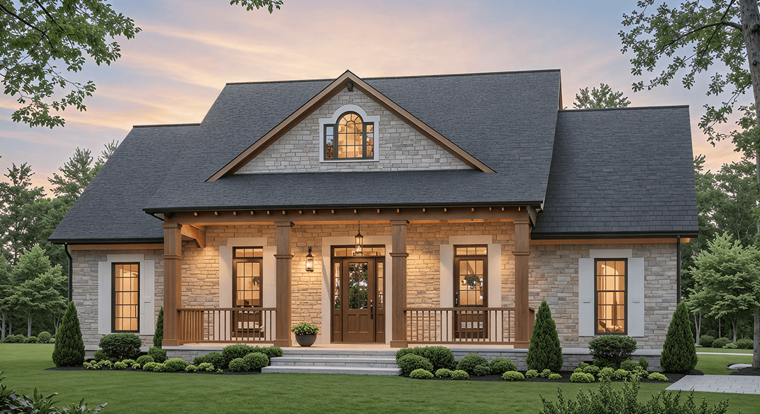 HPG - 1870N - 1: The Timber Shade - House Plan Gallery