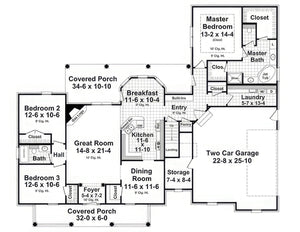 HPG - 1934N - 1: The Sweetgum Ridge - House Plan Gallery