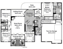 HPG - 1955BN - 1: The Juniper Run - House Plan Gallery