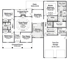 HPG - 2060N - 1: The Brookhaven - House Plan Gallery