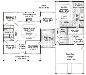 HPG - 2060N - 1: The Brookhaven - House Plan Gallery