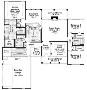 HPG - 2418N - 1: The Cloverfield - House Plan Gallery