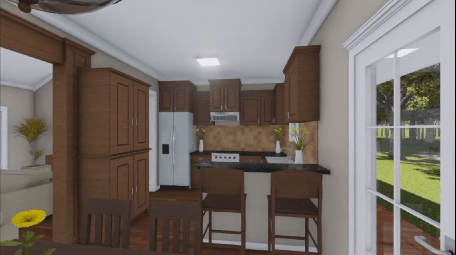 HPG-1509-1 kitchen in homeplans