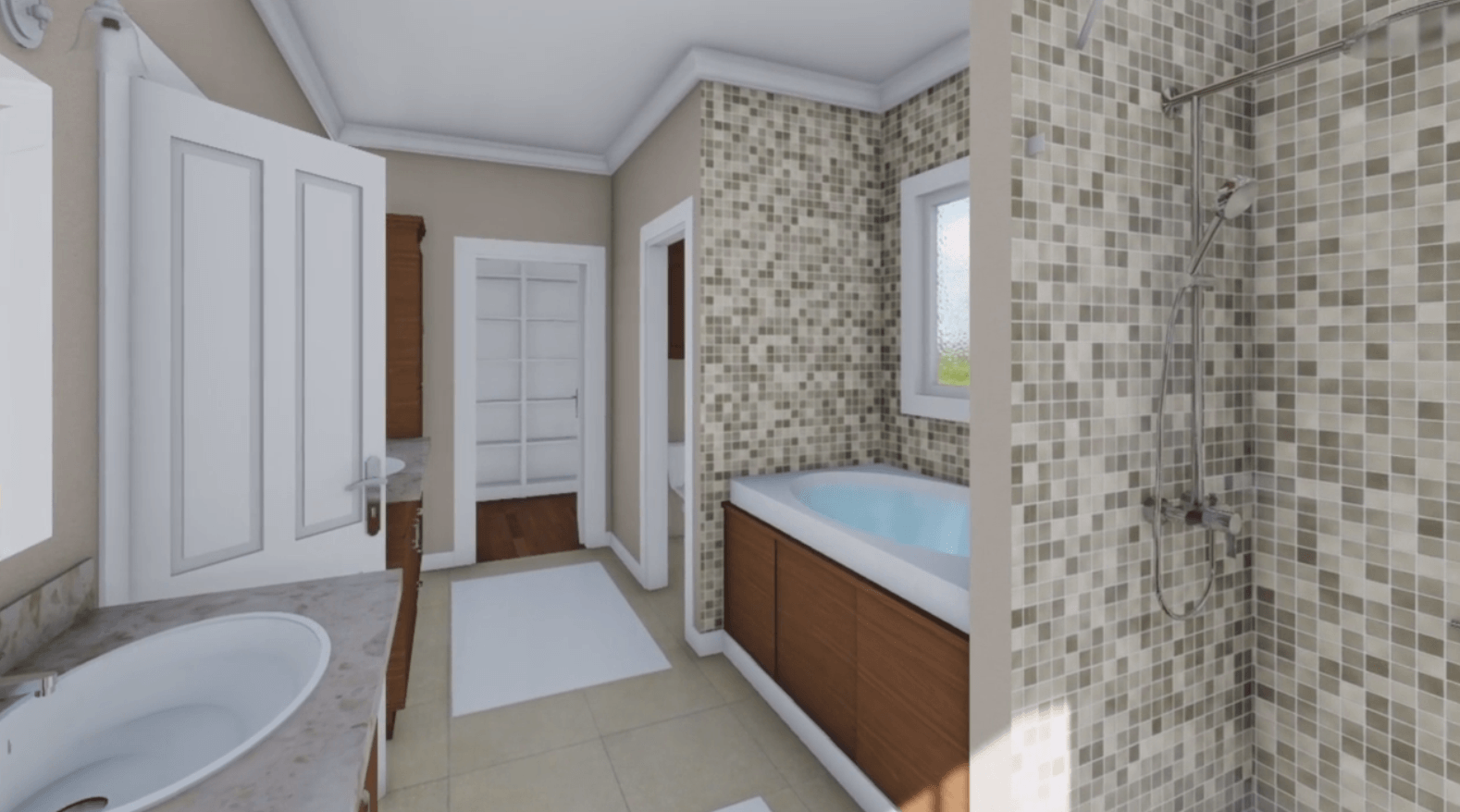 HPG-1888B-1 bathroom in home plans