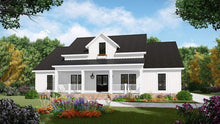 HPG-2107-1 front elevation of house plans
