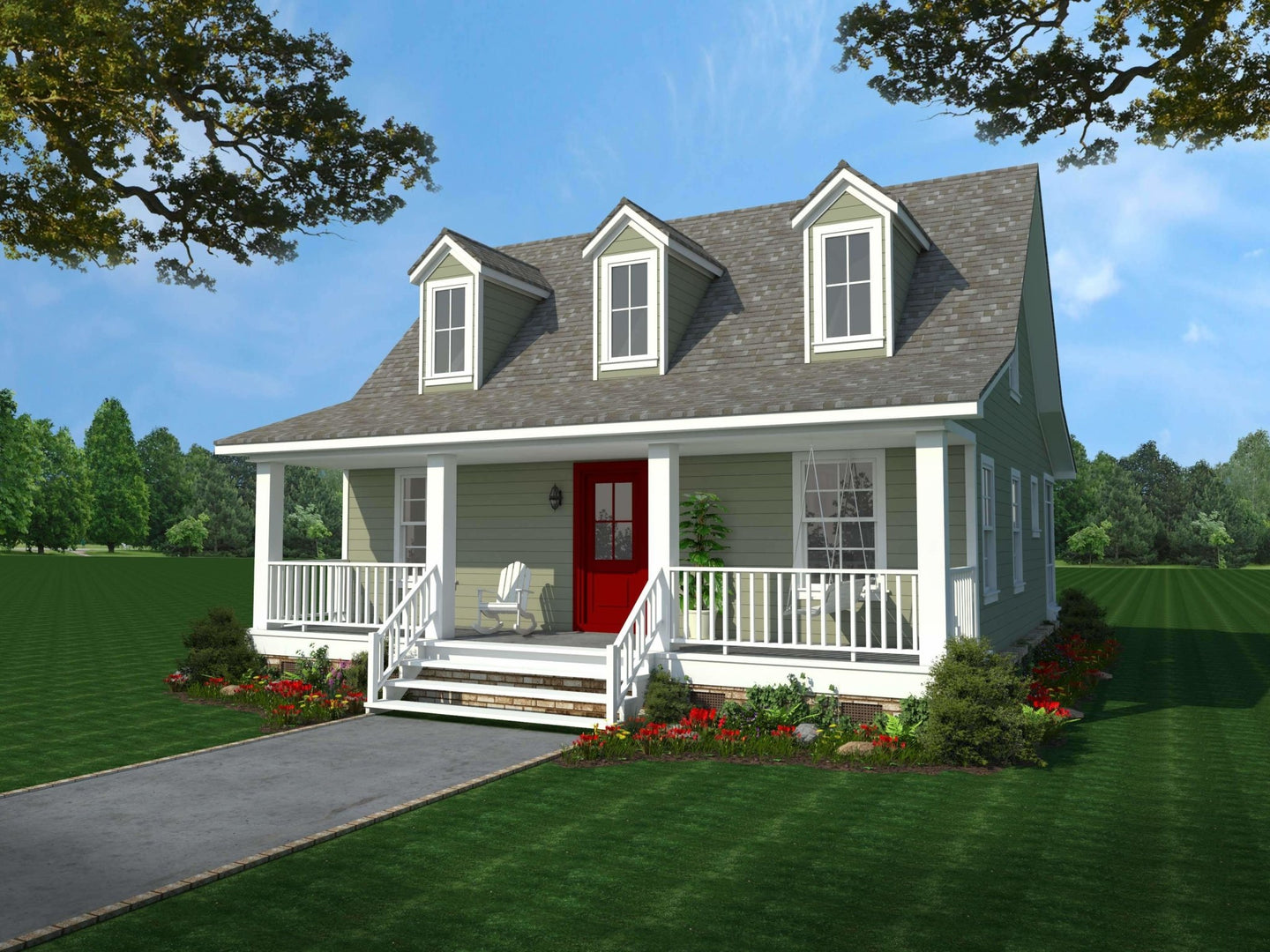 HPG-1017-1: The Perfect Cabin - House Plan Gallery