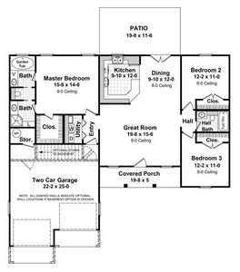 HPG-1400-1: The Coconut Grove - House Plan Gallery