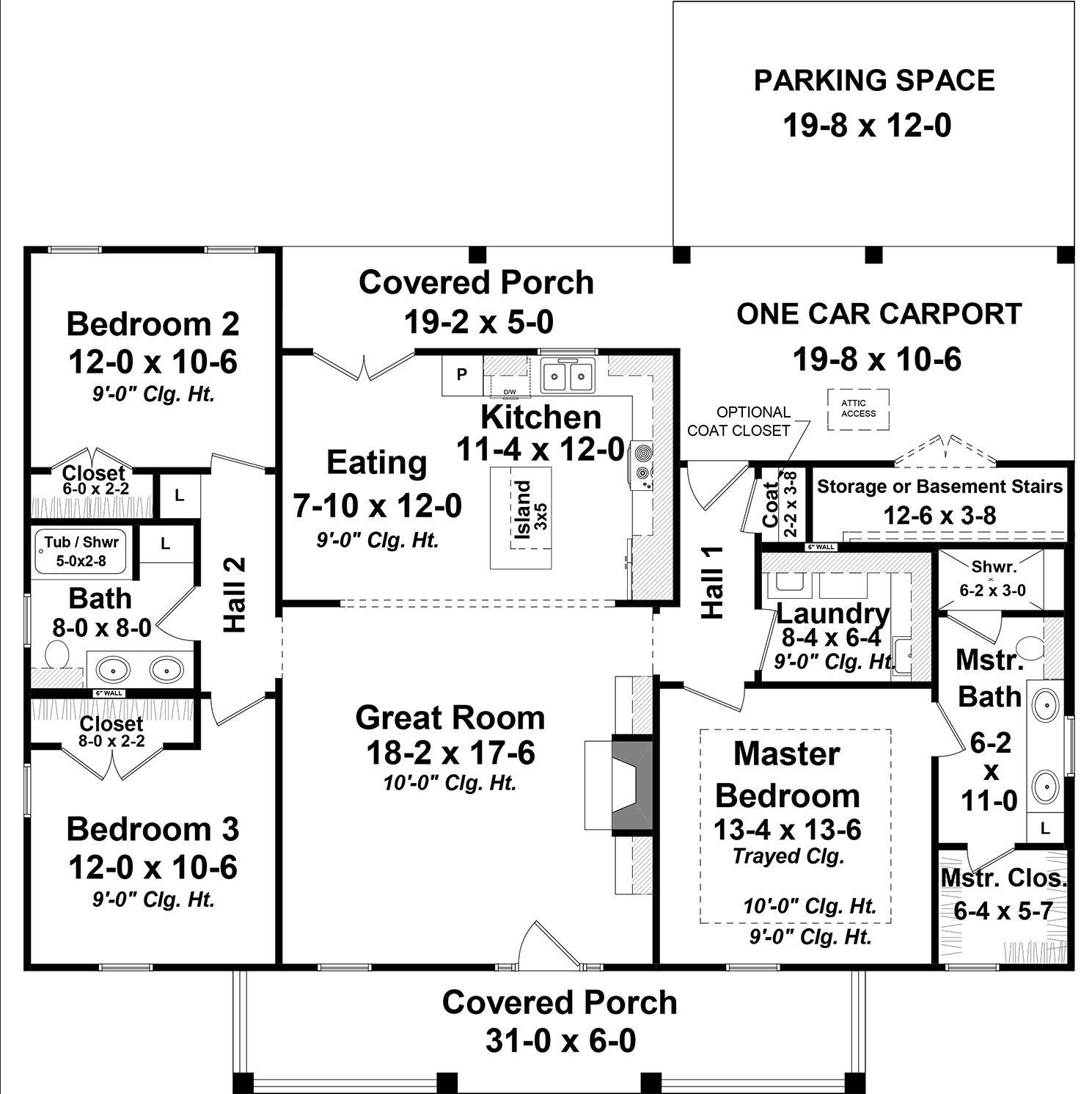 HPG-1476-1: The Parkview - House Plan Gallery