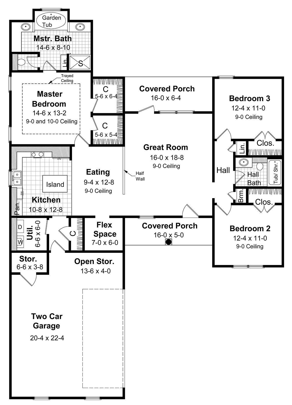HPG-1601-1: The Courtland - House Plan Gallery