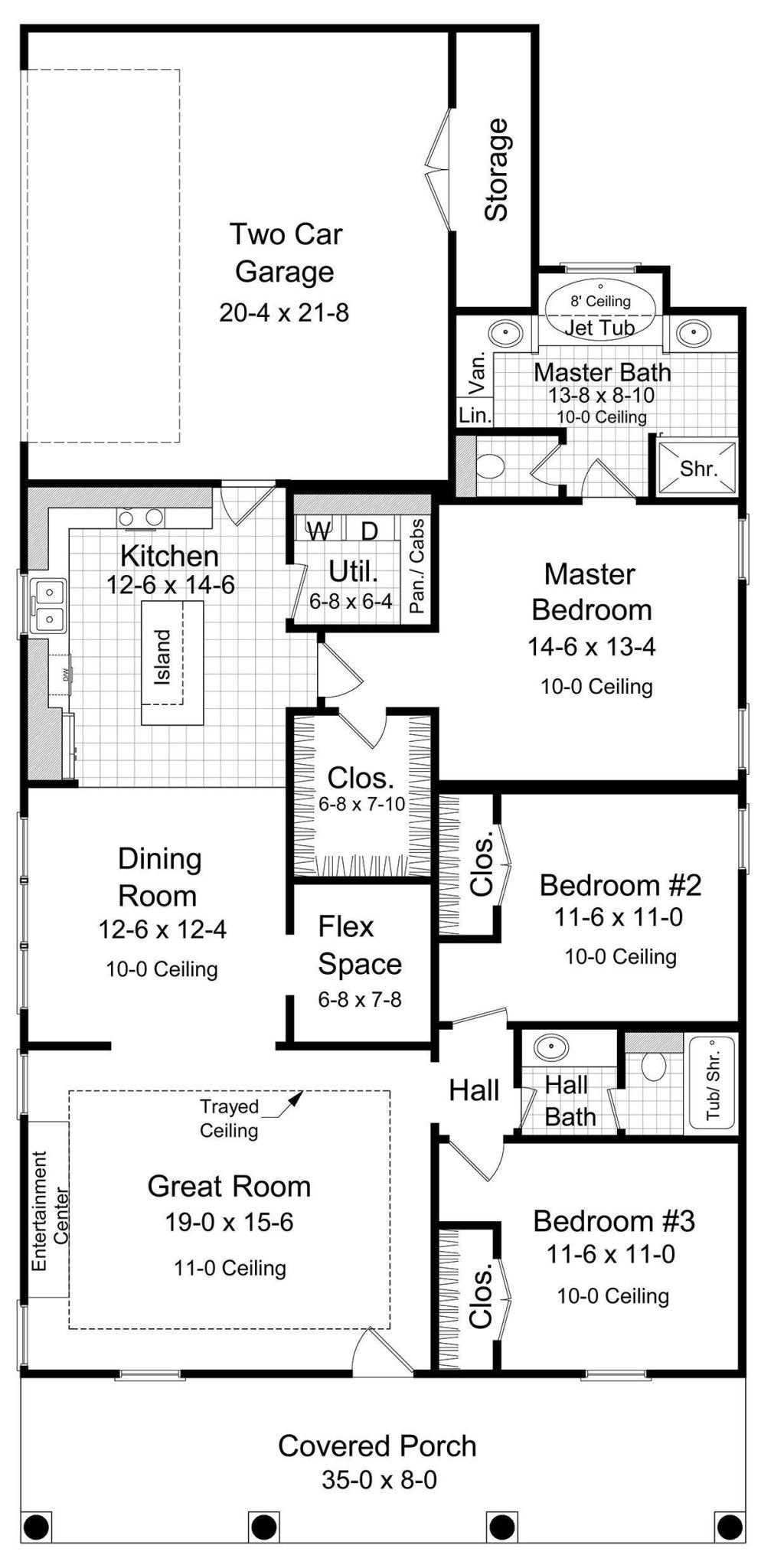 HPG-1650-1: The Cottonwood - House Plan Gallery