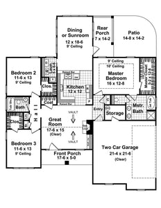 HPG-1655-1: The Sycamore Lane - House Plan Gallery