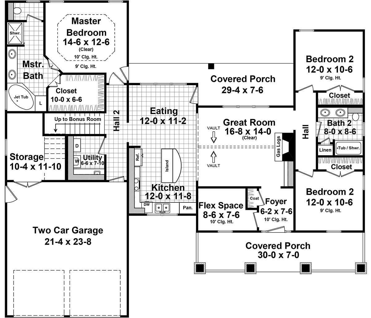 HPG-1726-1: The Brookcrest Lane - House Plan Gallery