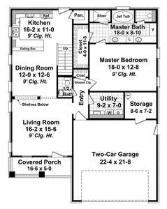 HPG-1802B-1: The Hillcrest - House Plan Gallery