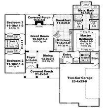 HPG-1806B-1: The Brentwood Avenue - House Plan Gallery