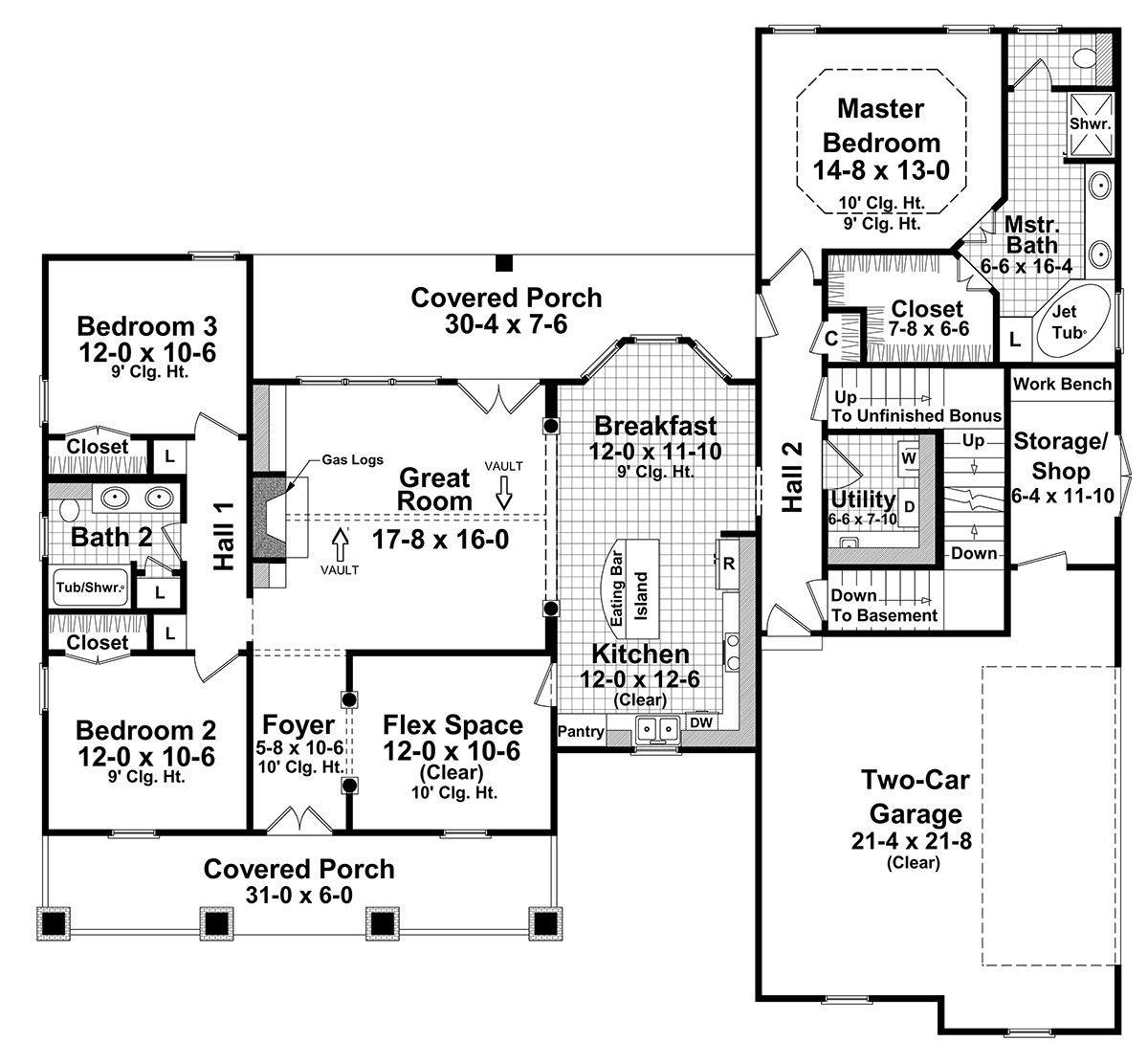 HPG-1816-1: The Shenandoah - House Plan Gallery