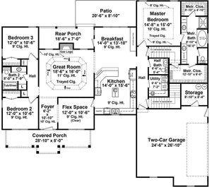 HPG-2108C-1: The Hickory Creek - House Plan Gallery