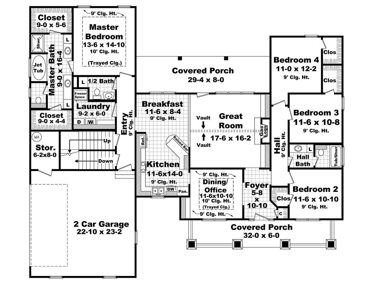 HPG-21182-1: The Hartford Cove - House Plan Gallery