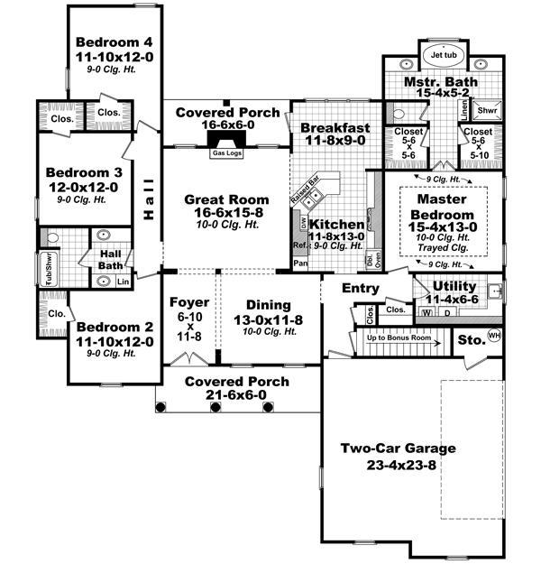 HPG-2203B-1: The Bedford Avenue - House Plan Gallery