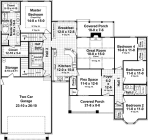 HPG-2258-1: The Hampton Square - House Plan Gallery