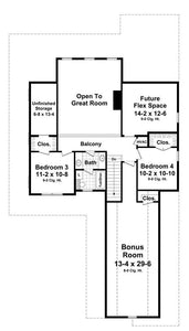 HPG-2510B-1: The Windsor House - House Plan Gallery