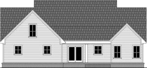 HPG-2107-1 rear of house plans