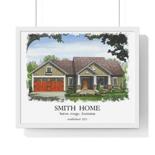 Upgrade to WATERCOLOR Print (Suitable for Framing) of your New Home - House Plan Gallery