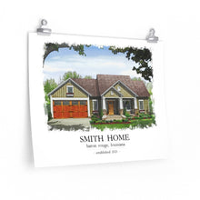 Upgrade to WATERCOLOR Print (Suitable for Framing) of your New Home - House Plan Gallery